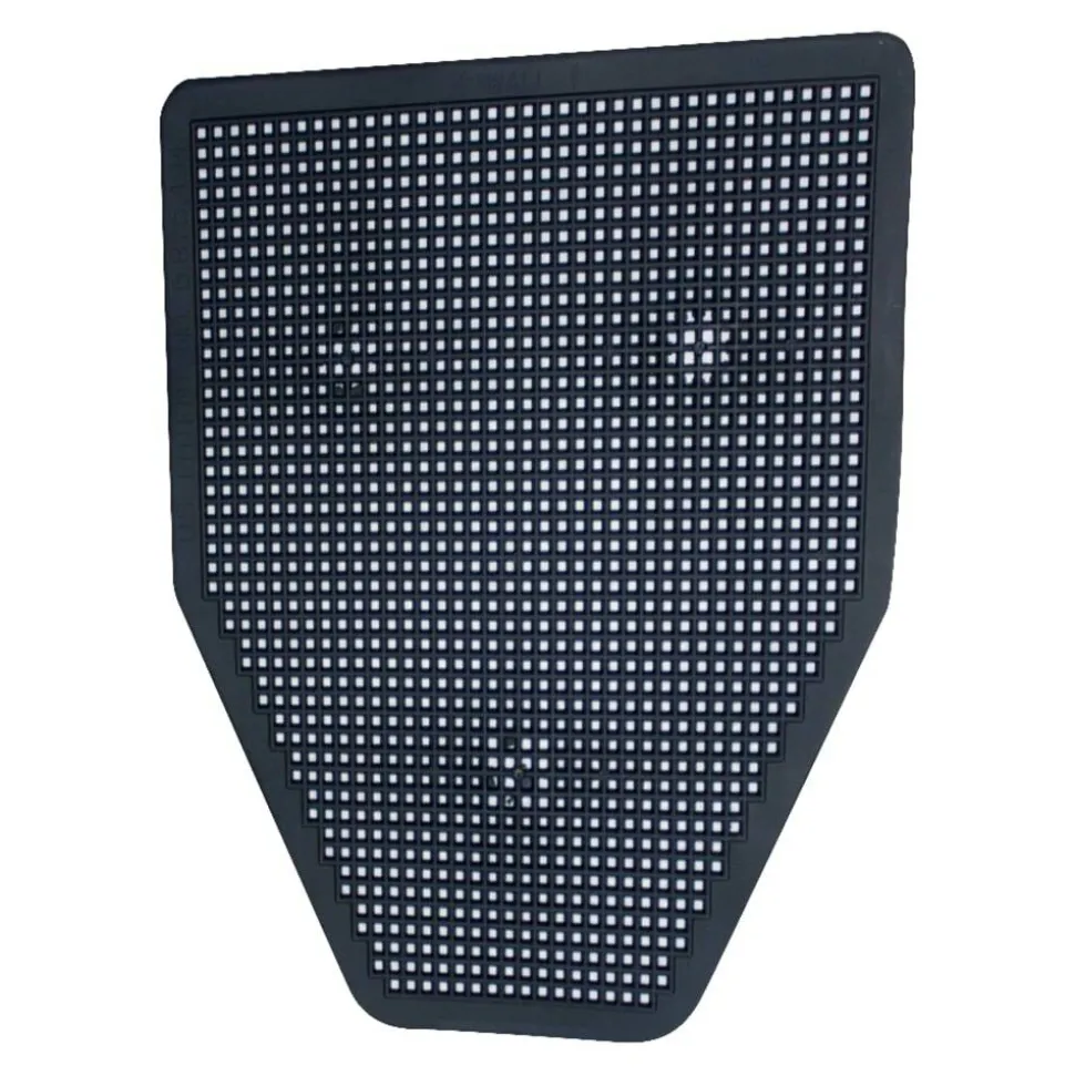 Rochester Midland Sanitary Urinal Floor Mats, Black, Pack Of 6