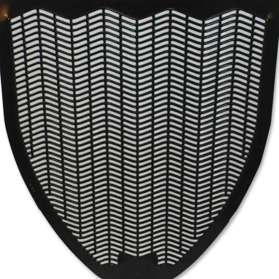 Rochester Midland Sanitary Urinal Floor Mats, Black, Pack Of 6