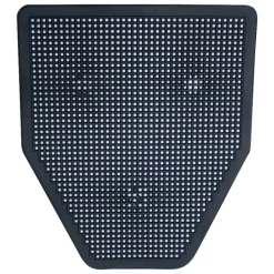 Rochester Midland Sanitary Urinal Floor Mats, Black, Pack Of 6