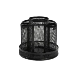 Rolodex Mesh Spinning Sorter, 6 1/4" x 6 1/2", Black