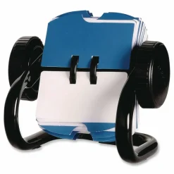 Rolodex Mini Classic Rotary Card File, 1 3/4" x 3 1/4", 250 Cards, Black