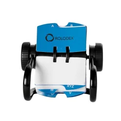 Rolodex Open Metal Single Rotary File, 2 1/4" x 4", 500 Cards, Black