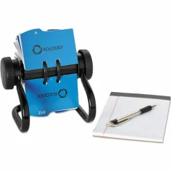 Rolodex Rotary Business Card File, 400-Card Capacity, Black