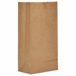 Ross & Wallace Paper Products Grocery Paper Bags, 8# Size, Extra-Heavy-Duty, 60# Basis Weight, 6" x 3.88" x 12.5", Kraft, 500/Bundle