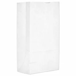 Ross & Wallace Paper Products Grocery Paper Bags, 12# Size, 40# Basis Weight, 7" x 4.38" x 13.75", White, 500/Bundle