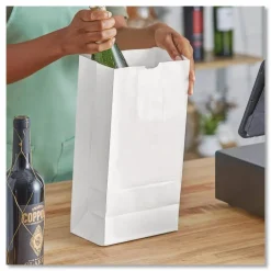 Ross & Wallace Paper Products Grocery Paper Bags, 12# Size, 40# Basis Weight, 7