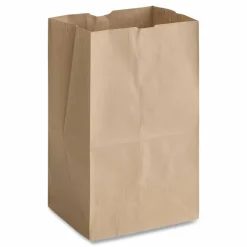 Ross & Wallace Paper Products Grocery Paper Bags, 20# Squat Size, Heavy-Duty, 50# Basis Weight, 8.13" x 5.88" x 12.5", Kraft, 500/Bundle