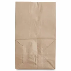 Ross & Wallace Paper Products Grocery Paper Bags, 20# Squat Size, Heavy-Duty, 50# Basis Weight, 8.13" x 5.88" x 12.5", Kraft, 500/Bundle
