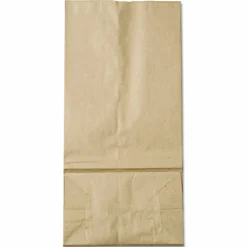 Ross & Wallace Paper Products Grocery Paper Bags, 16# Size, 40# Basis Weight, 7.75" x 4.75" x 16", Kraft, 500/Bundle