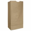 Ross & Wallace Paper Products Grocery Paper Bags, 16# Size, Heavy-Duty, 50# Basis Weight, 7.75" x 4.75" x 16", Kraft, 500/Bundle