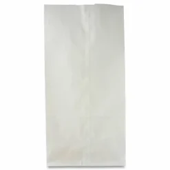 Ross & Wallace Paper Products Grocery Paper Bags, 2# Size, 30# Basis Weight, 4.13" x 2.63" x 7.88", White, 500/Bundle