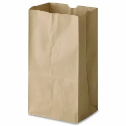 Ross & Wallace Paper Products Grocery Paper Bags, 4# Size, Extra-Heavy-Duty, 50# Basis Weight, 5" x 3.13" x 9.88", Kraft, 500/Bundle