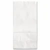 Ross & Wallace Paper Products Grocery Paper Bags, 4# Size, 30# Basis Weight, 5" x 3.13" x 9.88", White, 500/Bundle