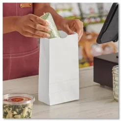 Ross & Wallace Paper Products Grocery Paper Bags, 4# Size, 30# Basis Weight, 5