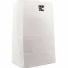 Ross & Wallace Paper Products Grocery Paper Bags, 20# Squat Size, 40# Basis Weight, 8.13" x 5.88" x 12.5", White, 500/Bundle