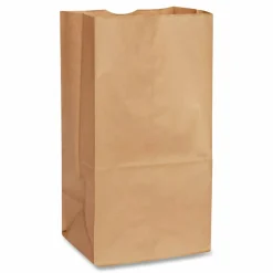 Ross & Wallace Paper Products Grocery Paper Bags, 5# Size, Extra-Heavy-Duty, 50# Basis Weight, 5.25" x 3.38" x 10.94", Kraft, 500/Bundle