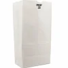 Ross & Wallace Paper Products Grocery Paper Bags, 20# Size, 40# Basis Weight, 8.25" x 5.25" x 16.13", White, 500/Bundle