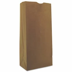 Ross & Wallace Paper Products Grocery Paper Bags, 25# Size, 40# Basis Weight, 8.25" x 5.38" x 18", Kraft, 500/Bundle
