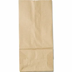 Ross & Wallace Paper Products Grocery Paper Bags, 5# Size, 35# Basis Weight, 5.25" x 3.38" x 10.94", Kraft, 500/Bundle