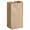 Ross & Wallace Paper Products Grocery Paper Bags, 25# Size, Heavy-Duty, 50# Basis Weight, 8.25" x 5.38" x 18", Kraft, 500/Bundle