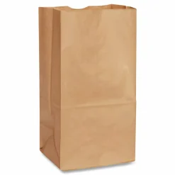 Ross & Wallace Paper Products Grocery Paper Bags, 8# Size, 35# Basis Weight, 6" x 3.88" x 12.5", Kraft, 500/Bundle