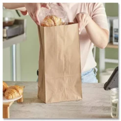 Ross & Wallace Paper Products Grocery Paper Bags, 12# Size, 40# Basis Weight, 7