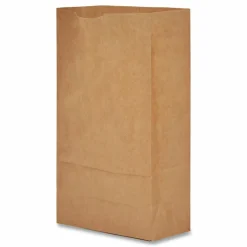 Ross & Wallace Paper Products Grocery Paper Bags, 6# Size, 35# Basis Weight, 5.88" x 3.63" x 11", Kraft, 500/Bundle