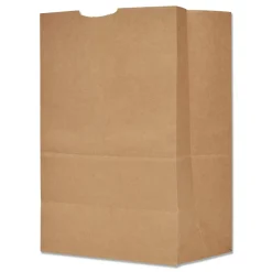 Ross & Wallace Paper Products Grocery Paper Bags, 1/6 BBL Size, Extra Heavy-Duty, 75# Basis Weight, 12" x 7" x 17", Kraft, 400/Bundle