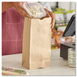 Ross & Wallace Paper Products Grocery Paper Bags, 10# Size, Heavy-Duty, 50# Basis Weight, 7
