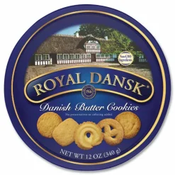 Royal Dansk Cookies, Danish Butter, 12oz Tin
