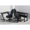 RS Gaming Mergence 60"W RGB Gaming Computer Desk With 10 Acoustic Panels, Black