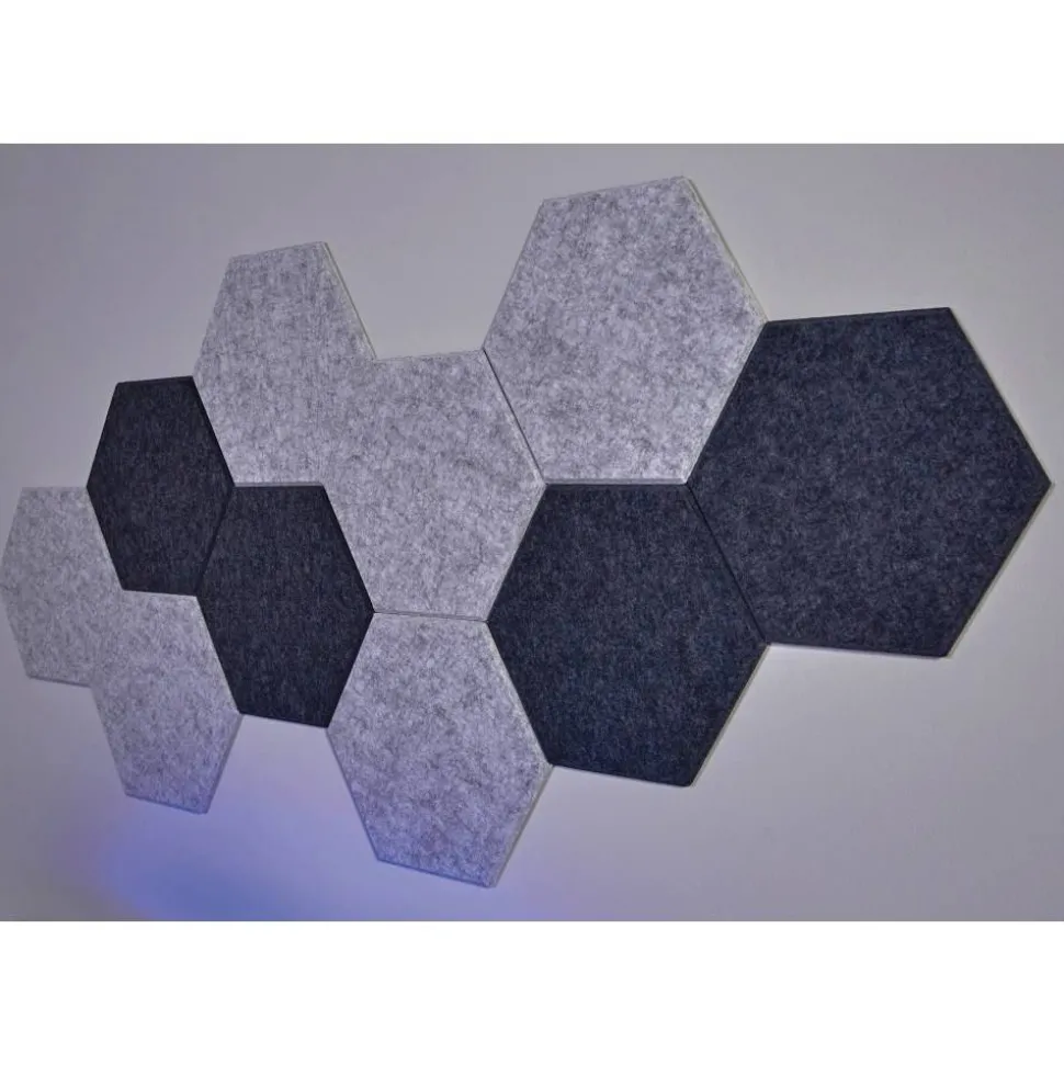 RS Gaming Mergence 60"W RGB Gaming Computer Desk With 10 Acoustic Panels, Black