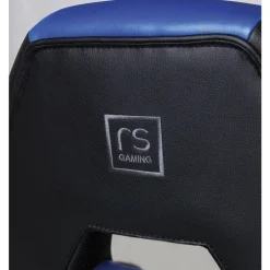 RS Gaming RGX Faux Leather High-Back Gaming Office Chair, Black/White, BIFMA Compliant
