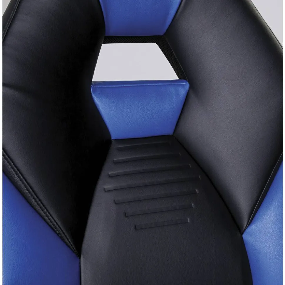 RS Gaming RGX Faux Leather High-Back Gaming Office Chair, Black/Red, BIFMA Compliant