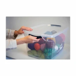 Rubbermaid Clever Store Basic Latch-Lid Container, 7.5 gal, 13.37