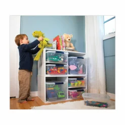 Rubbermaid Clever Store Basic Latch-Lid Container, 7.5 gal, 13.37