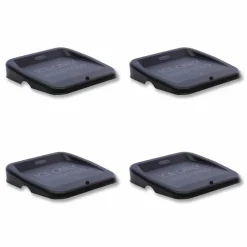 Rubbermaid Commercial Ice Tote Lid, Black, 4/Carton