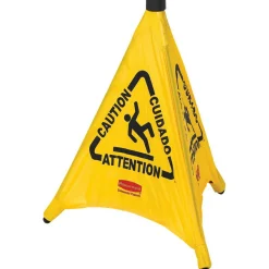 Rubbermaid Commercial Multi-Lingual Caution Safety Cone