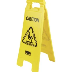 Rubbermaid Commercial Multi-Lingual Caution Floor Sign