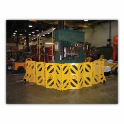 Rubbermaid Commercial Portable Mobile Safety Barrier, Plastic, 13ft x 40