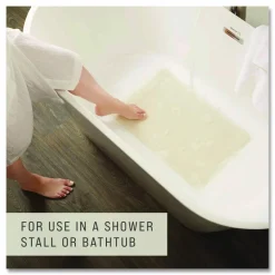 Rubbermaid Commercial Safti-Grip Bath Mats, White Textured Surface, Suction-Cup Backing, 16" x 28"