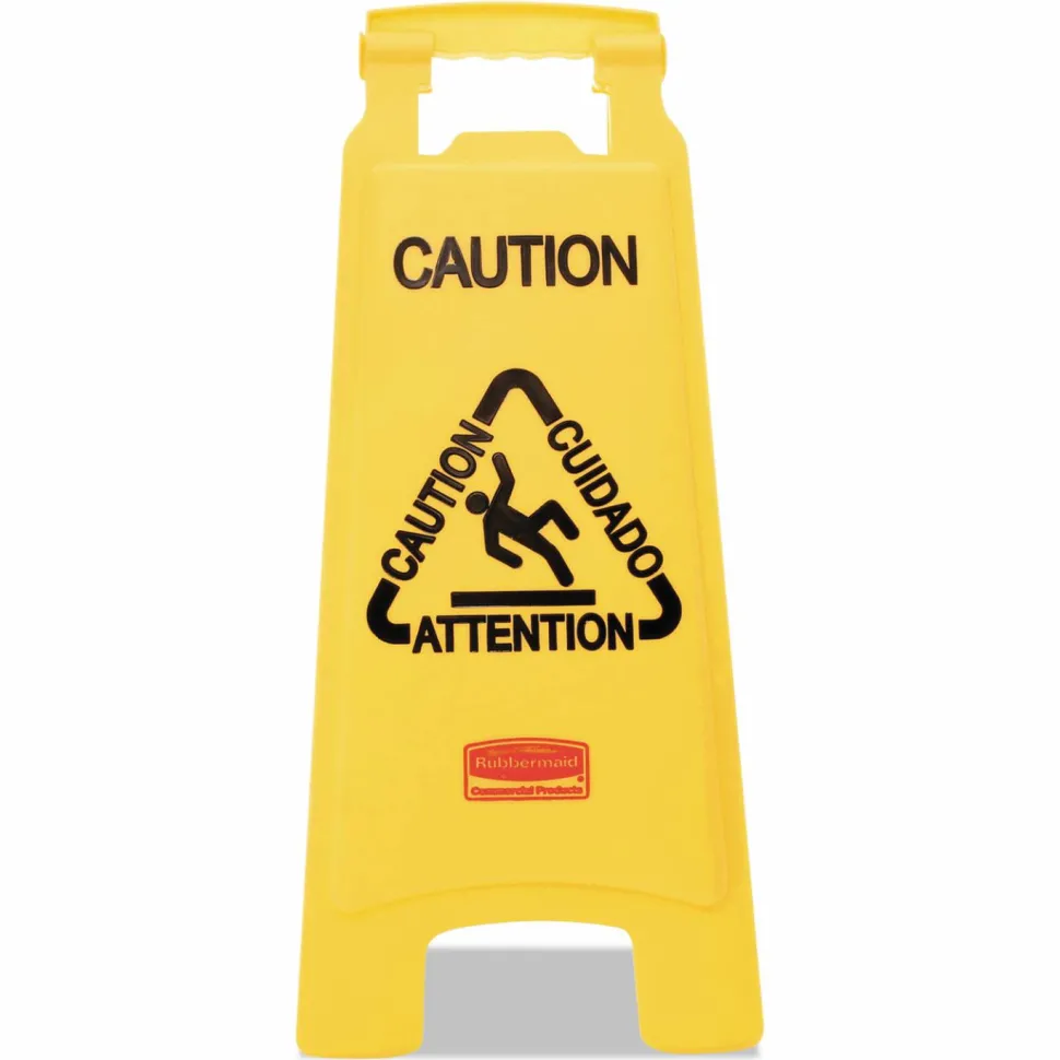 Rubbermaid Multilingual Wet Floor Sign