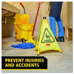 Rubbermaid 3-Sided Wet Floor Safety Cone, 30