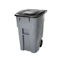 Rubbermaid Brute Big Wheel Container, 50 Gallons, Gray