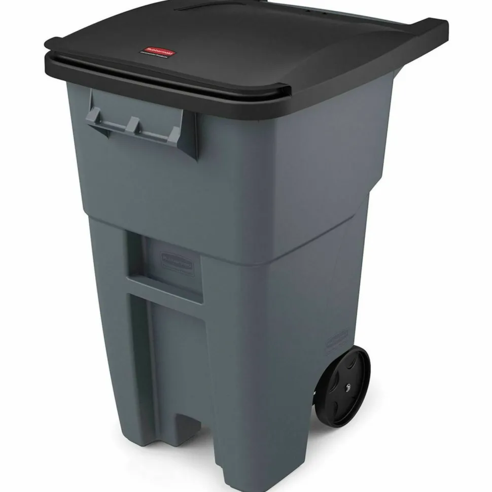 Rubbermaid Brute Big Wheel Container, 50 Gallons, Gray