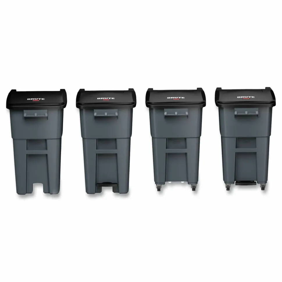 Rubbermaid Brute Big Wheel Container, 50 Gallons, Gray