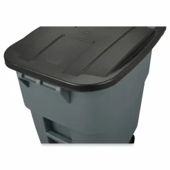 Rubbermaid Brute Big Wheel Container, 50 Gallons, Gray