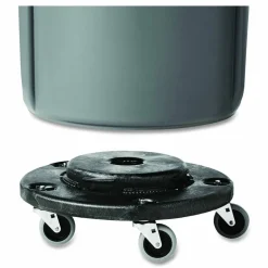 Rubbermaid Brute Twist-On/Off Round Dolly, Black