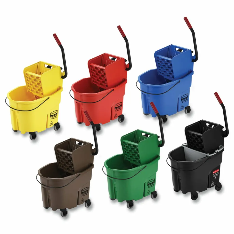 Rubbermaid Bucket/Wringer Combo Pack, 17 5/8"H x 16 1/16"W x 20 1/4"D, 35 Quarts