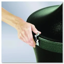 Rubbermaid Commercial Aladdin Smokers' Station, Round, Steel, 4.5 gal, 16 dia x 38.75, Charcoal